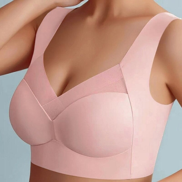 Black seamless wireless shaper bra for women, combining sleek design with ultimate comfort.