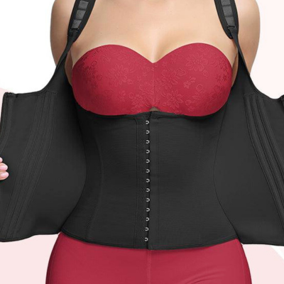 Seamless, breathable women's body shaper. Offers comfortable slimming & core support for all-day wear.