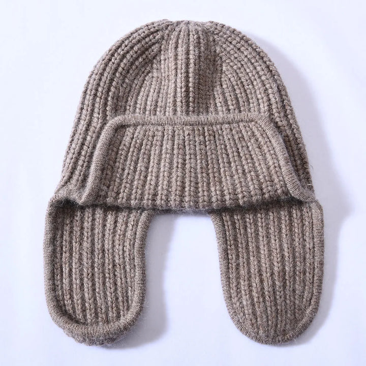 Women's luxury beanie hat, a warm cashmere blend accessory perfect for gifting.