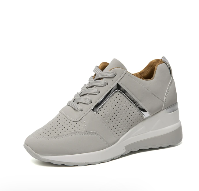 Versatile women's casual footwear: soft cushioned comfort sneakers with anti-slip sole & breathable mesh.