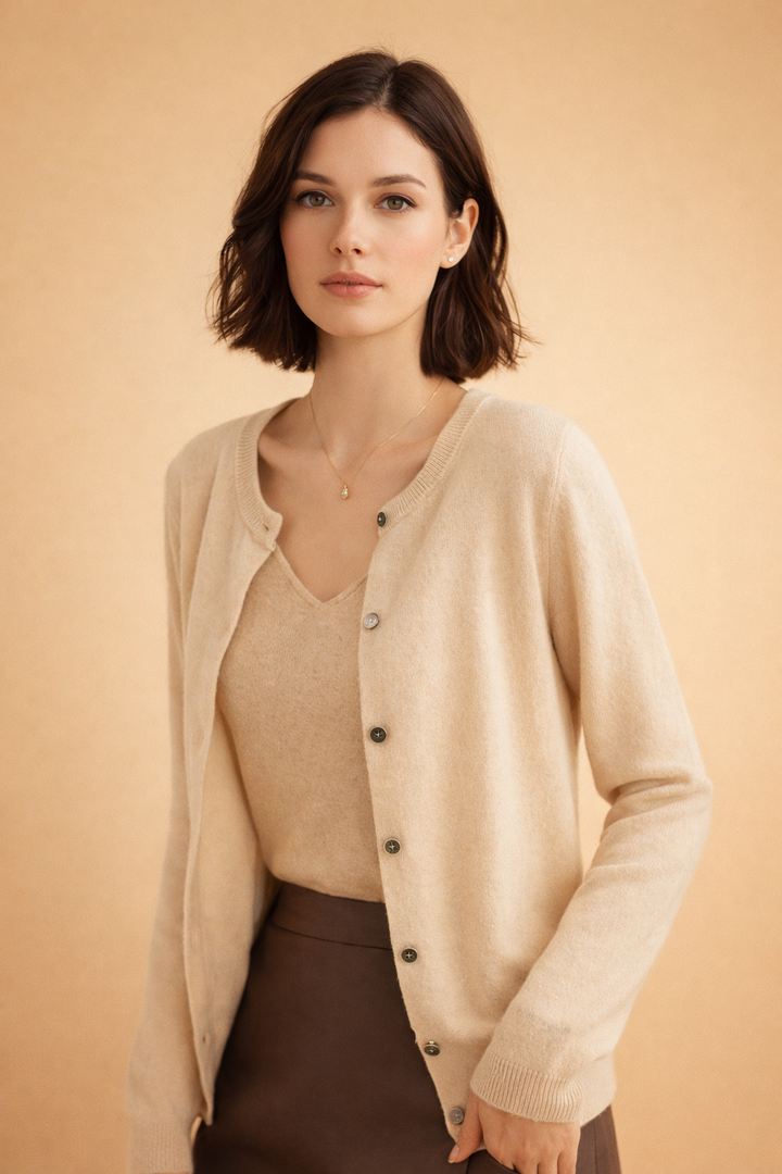 Effortless style with this women's knit cardigan. Button-front, long-sleeve, a versatile addition to any wardrobe.