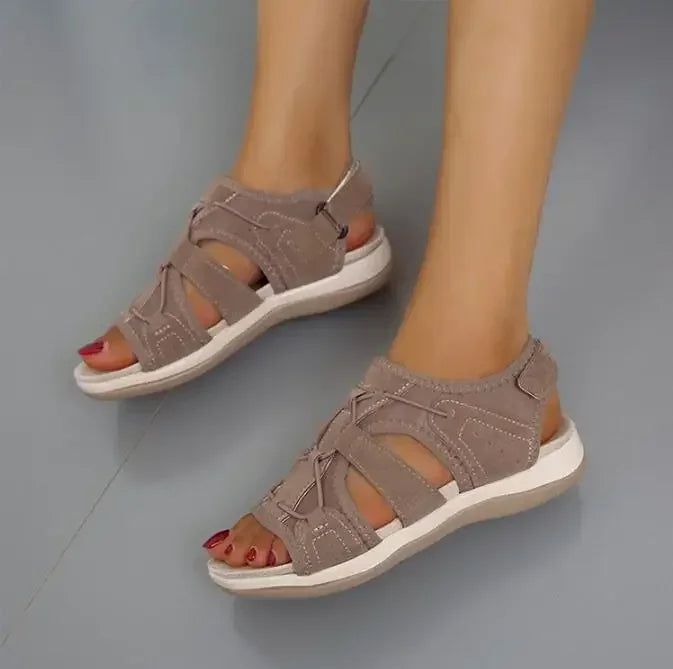 Front view of women's comfort sandals, ideal for spring and summer active casual footwear.
