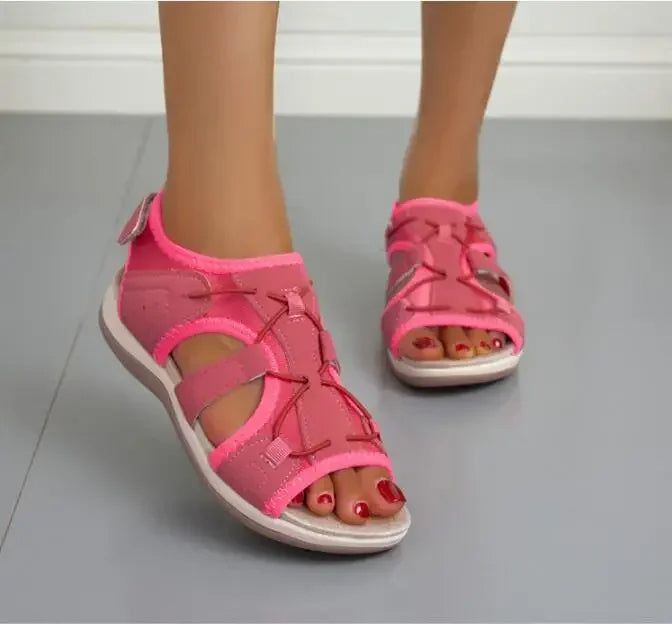 Women's comfort sandals, an essential piece of sporty, strappy footwear for spring and summer.