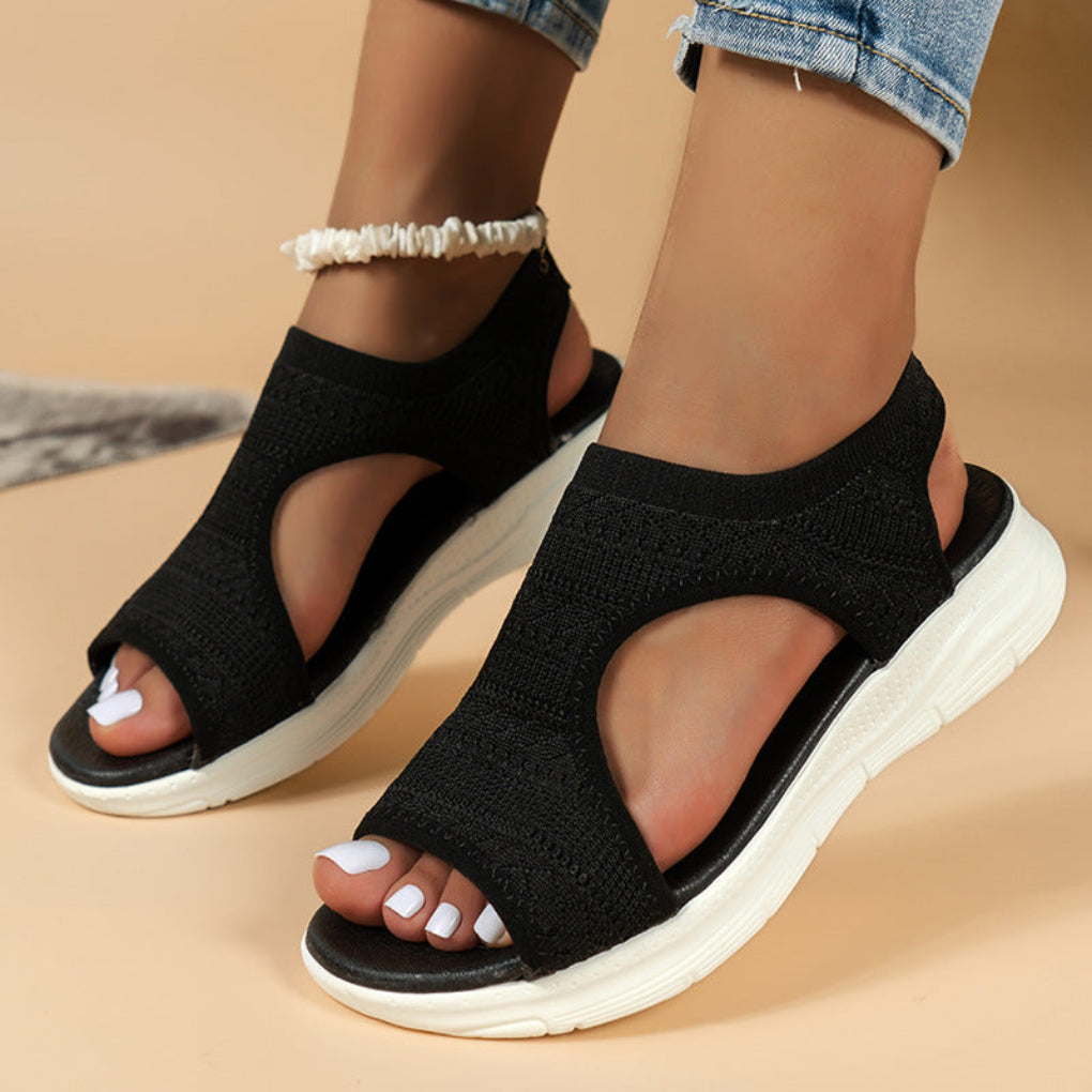 Women's spring open-toe walking sandals, perfect for casual comfort with a stylish design.