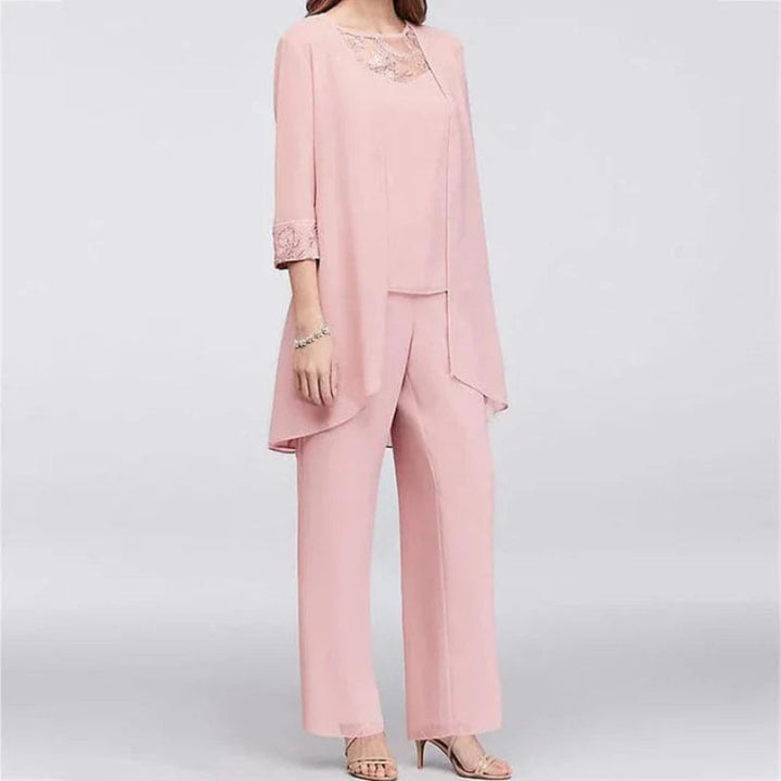 Women's spring three-piece coordinated pant set for versatile fashion