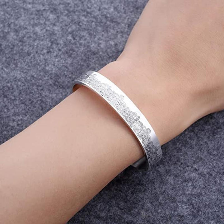 Adjustable stainless steel wave bracelet, perfect friendship jewelry for her