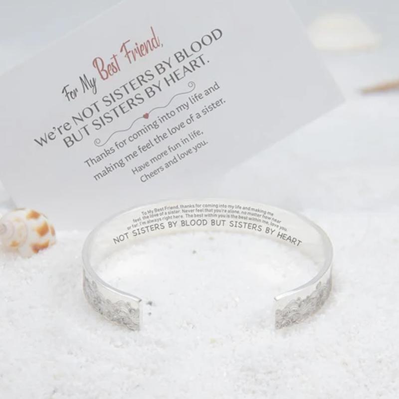 Silver-tone open wave bracelet, fashionable and durable stainless steel jewelry