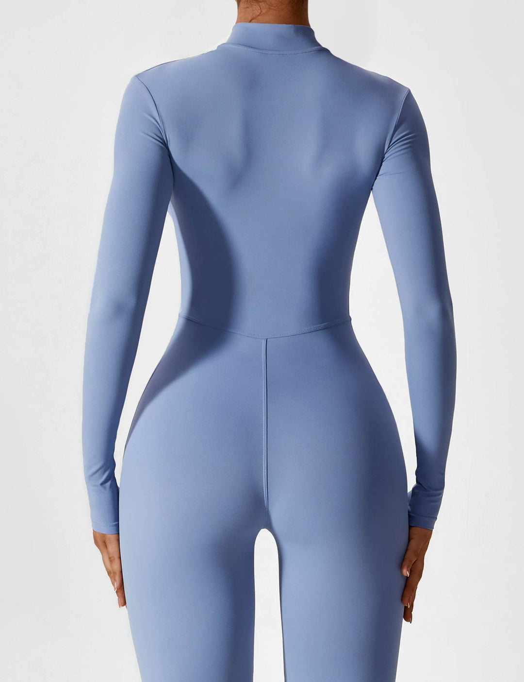 Stretchy women's zip-up jumpsuit, designed to offer supreme comfort and style throughout spring