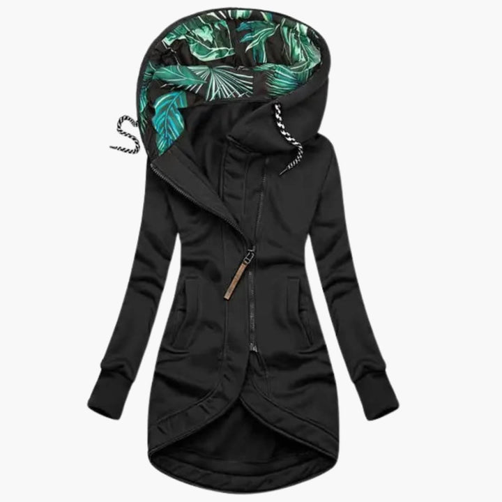 Durable women's insulated winter jacket, combining style & warmth for severe cold weather activities.