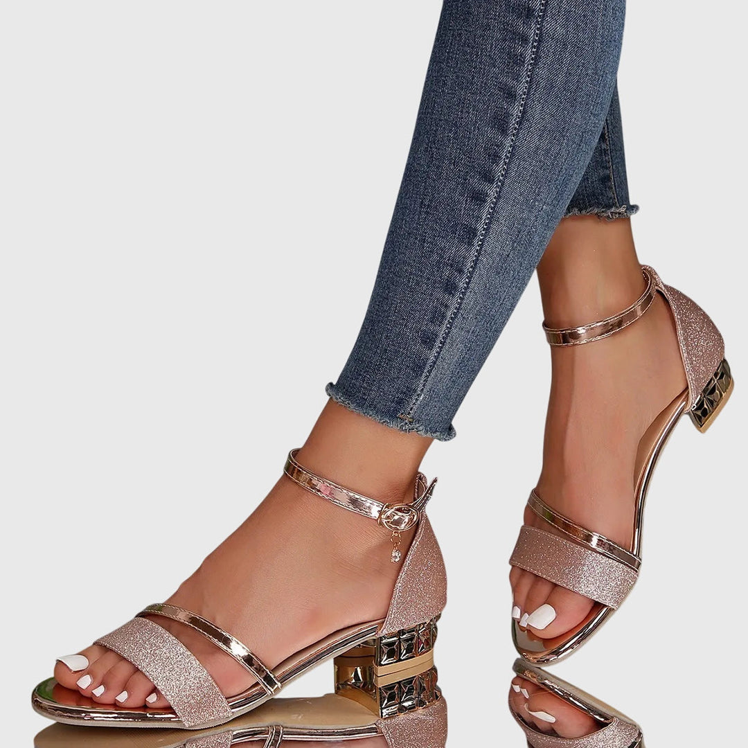 Women's orthopedic heeled sandals, designed with superior arch support for lasting comfort.