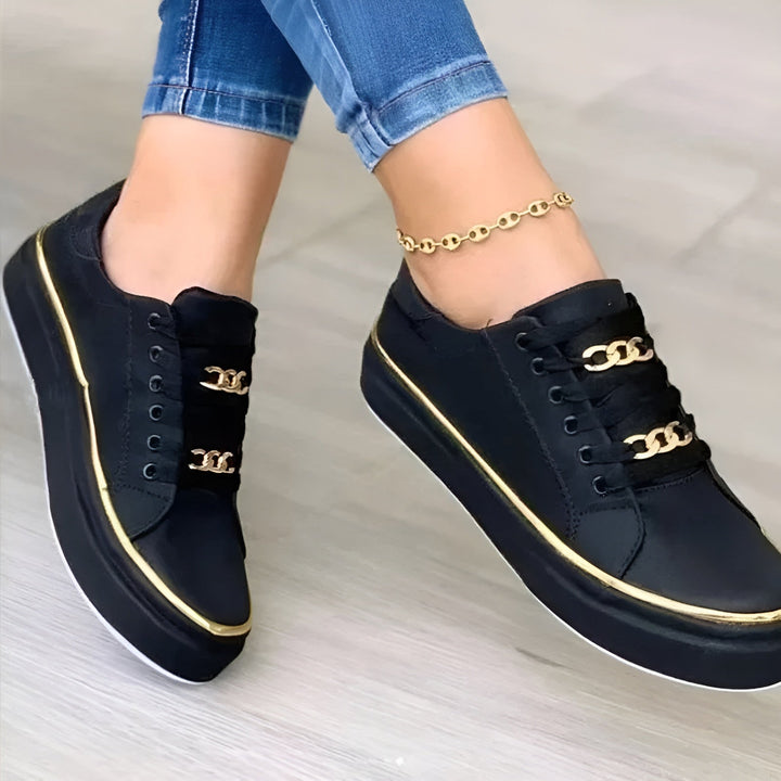 Fashionable women's casual sneakers, offering superior comfort, support & style for everyday outfits.