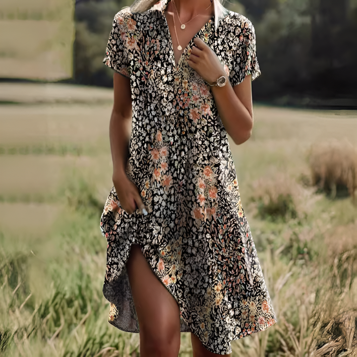 Women's spring midi dress, a comfortable sleeveless scoop neck design with waist tie, perfect for warm days.