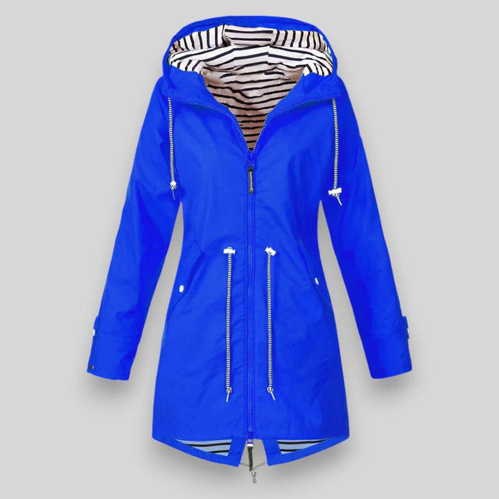 Women's lightweight waterproof rain jacket for ultimate weather protection. Stylish and durable outerwear.