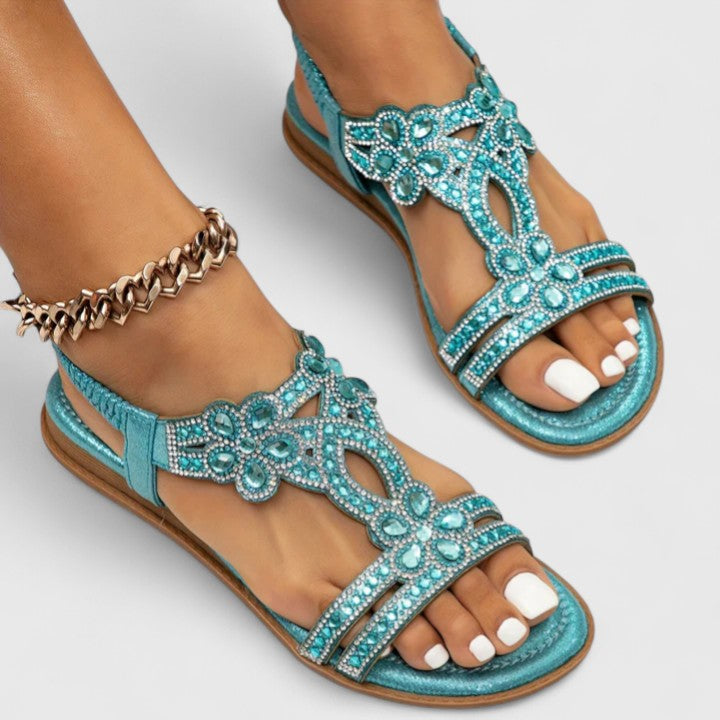Women's casual summer sandals, combining orthopedic support with easy slip-on convenience.