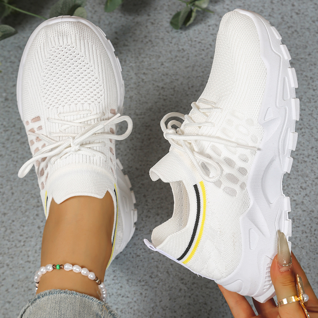 Supportive women's walking footwear, designed for orthopedic comfort and arch support.
