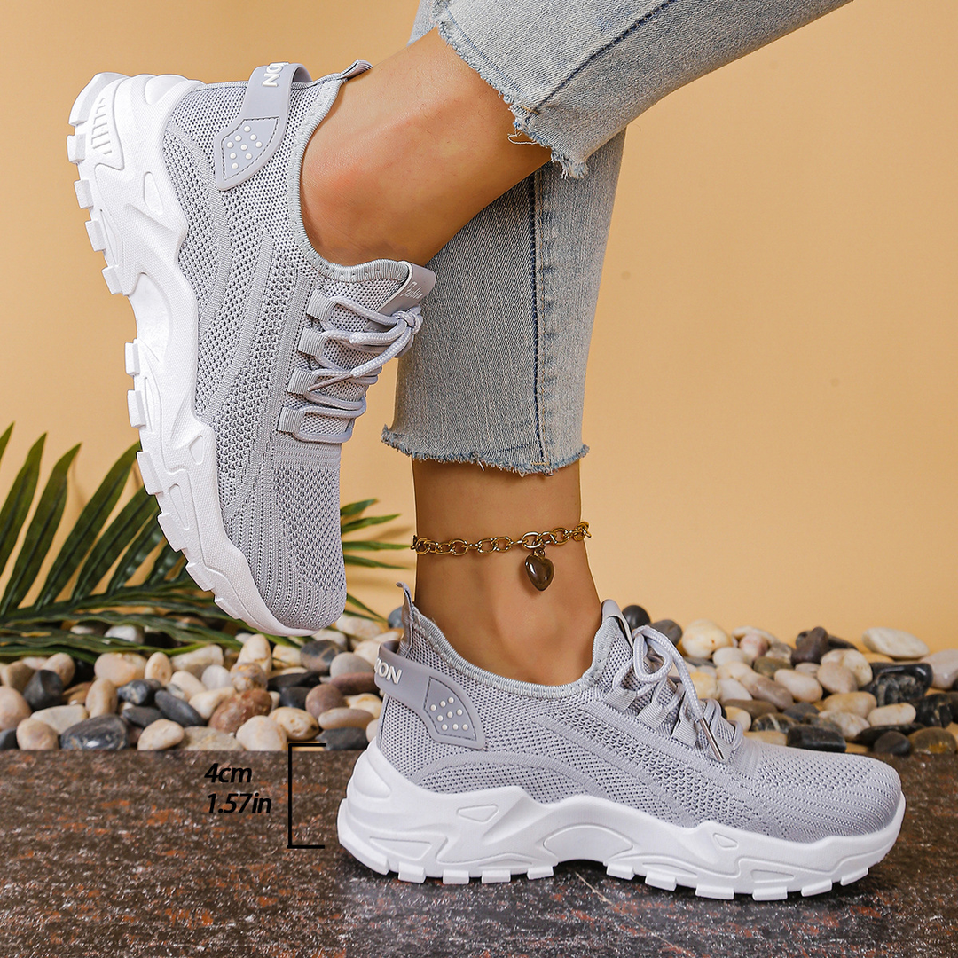 Active women's comfort sneakers with advanced orthopedic technology for walking.