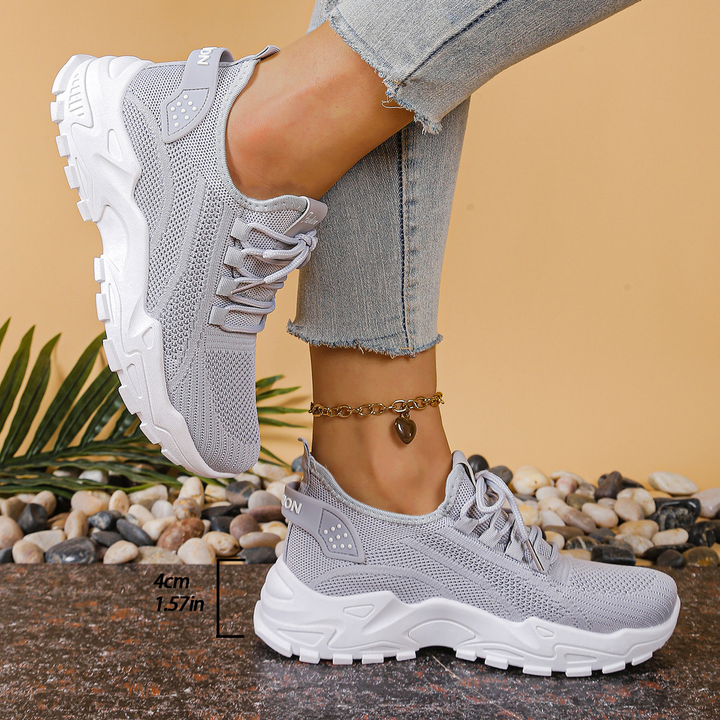 Active women's comfort sneakers with advanced orthopedic technology for walking.