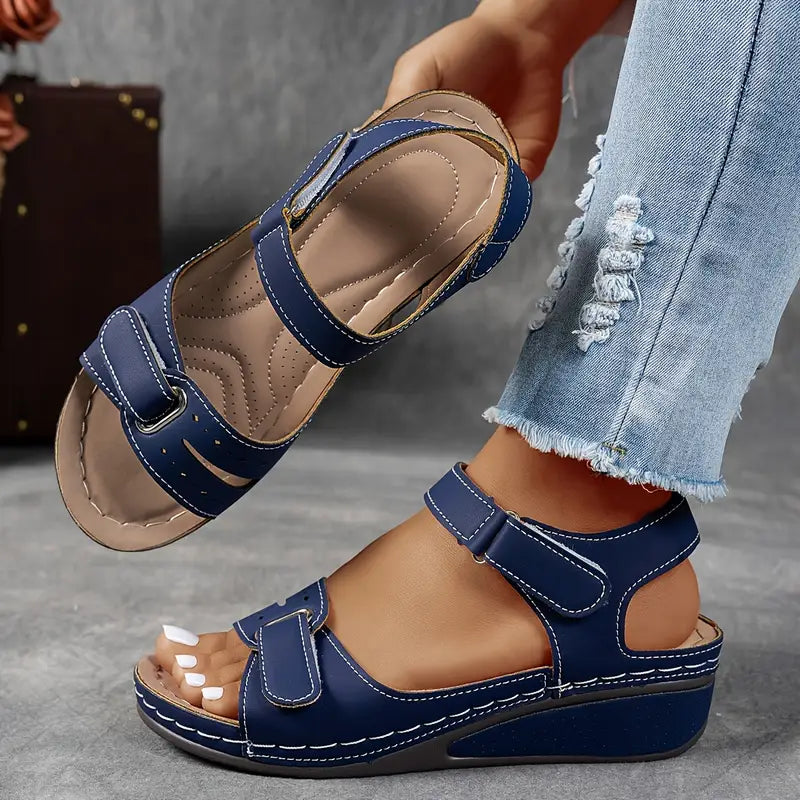 Everyday women's wedge sandals offering superior orthopedic arch support & a comfortable, secure fit.