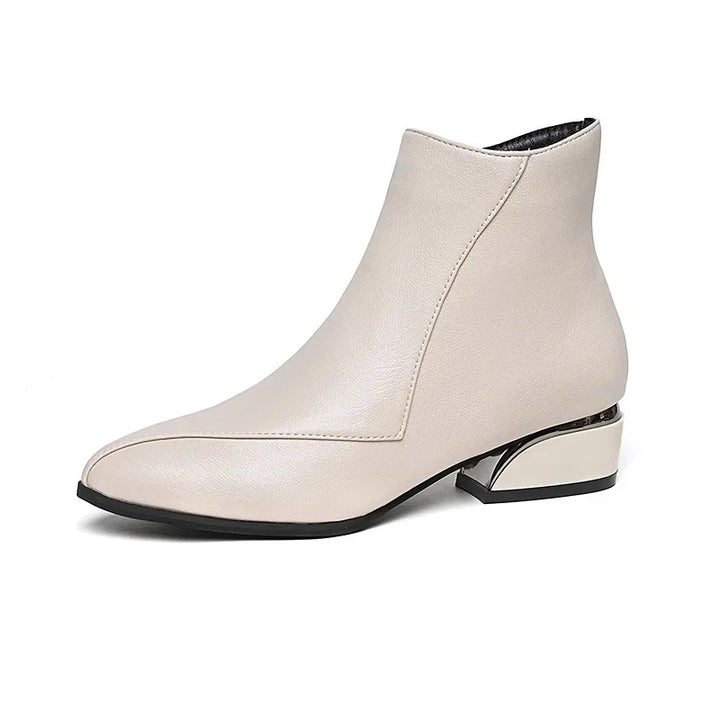 Elegant Sylvette women's orthopedic ankle boots, pointed toe, combining comfort with style