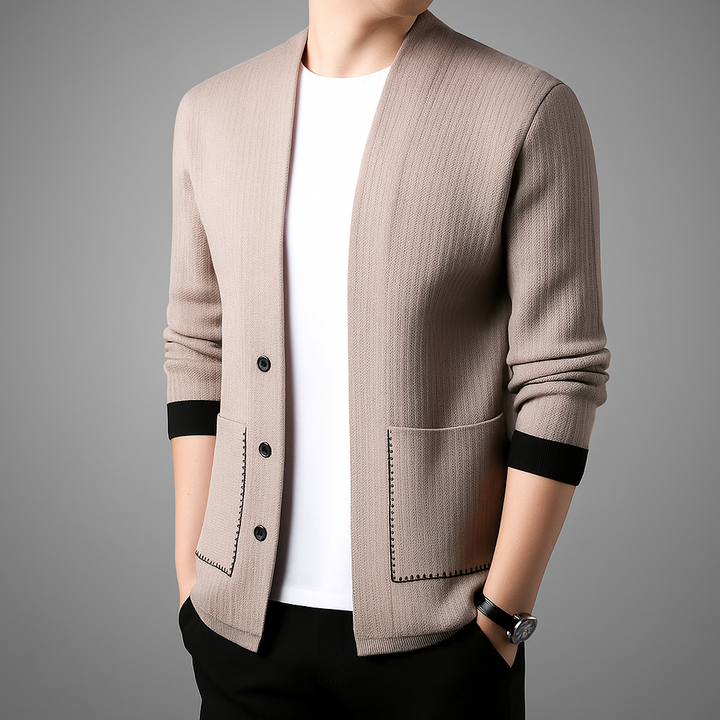 Women's textured knit button front cardigan in a solid color for casual layering