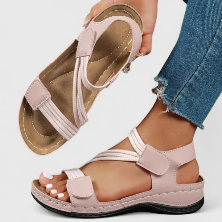 Women's Three-Arch Support Orthopedic Sandals for ultimate foot pain relief and comfort.