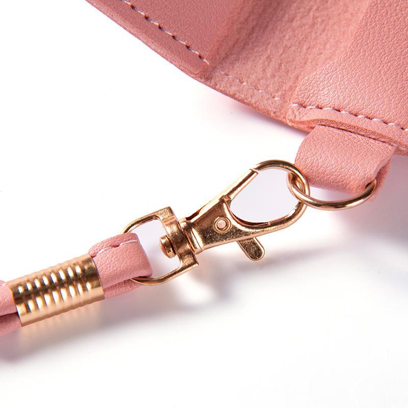 Women's elegant black touchscreen crossbody bag, a chic tech accessory