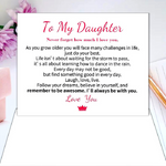 wtith card (To My Daughter)