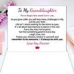 with card (To My Granddaughter)