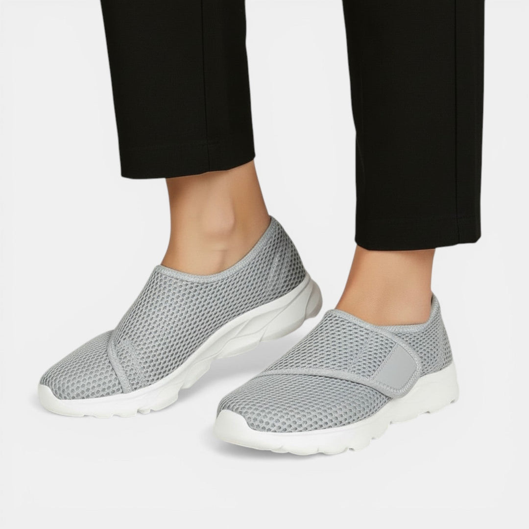 Women's ultra-lightweight orthopedic walking sneakers for all-day comfort & foot support.