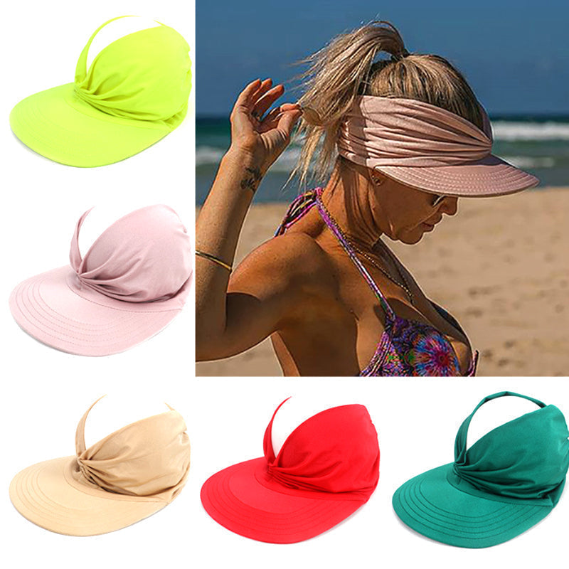 Women's UV Protection Summer Sun Hat with wide brim, perfect for beach and outdoor wear