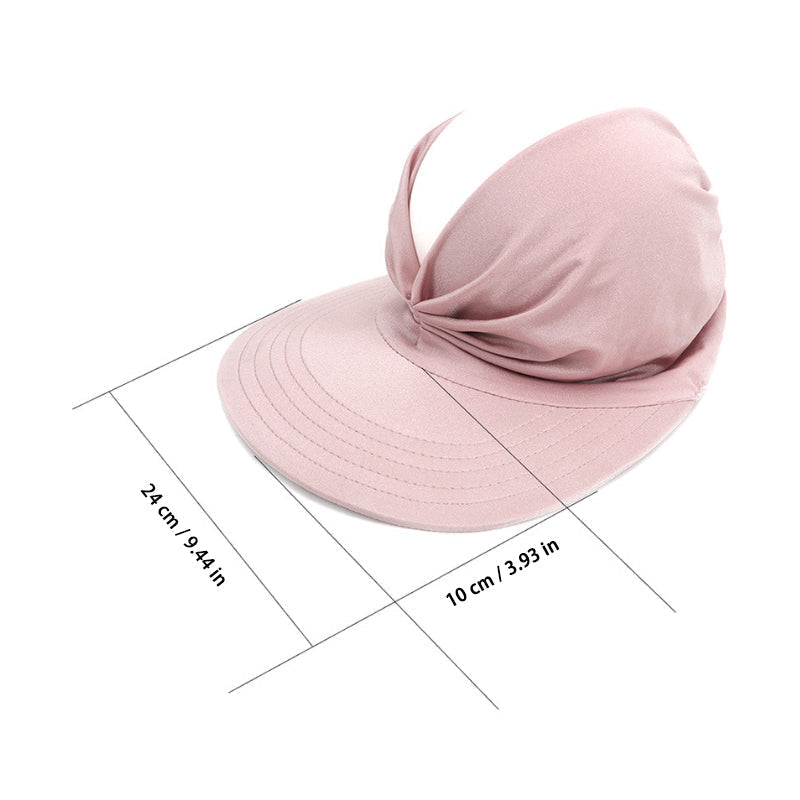 Adjustable women's sun hat in a neutral color, perfect for any summer outfit and UV protection