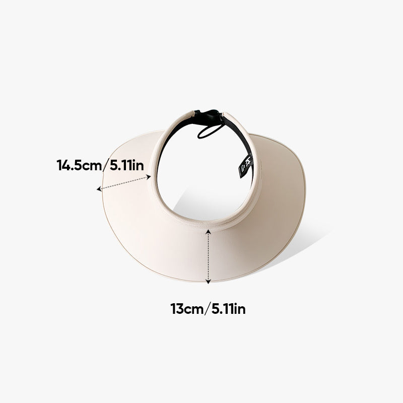 Women's wide brim UV hat, polyester, offering sun protection for beach or park