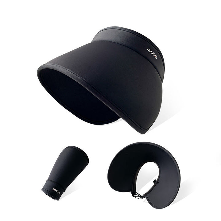 Wrap-around women's sun hat, UV protection, wide brim, ideal for beach and summer travel