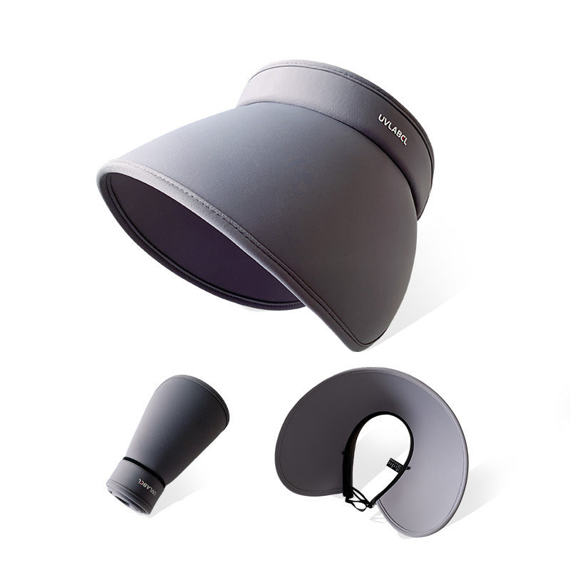 Women's sun hat in polyester, UV protection, wide brim, perfect for beach & outdoor style