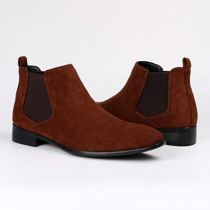 Sleek women's Chelsea ankle boots, perfect for casual or office wear, featuring a comfy block heel.