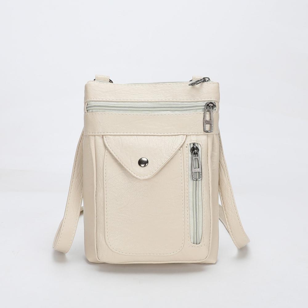 Women's compact vintage crossbody bag, a stylish shoulder bag for daily errands.