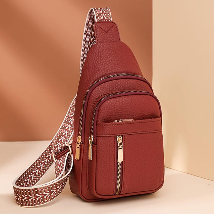 Women's everyday vintage style chest crossbody bag, practical & chic.