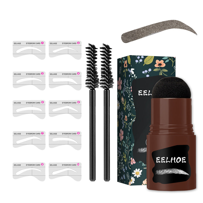 Beauty essentials: women's waterproof Eyebrow Stamp Kit for natural, sculpted brows