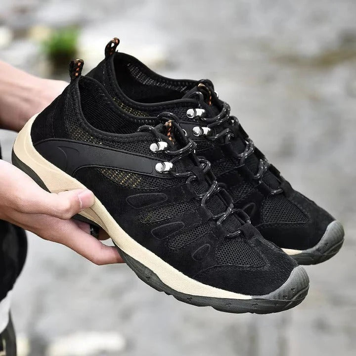 Stylish women's waterproof hiking shoes with robust all-terrain traction for outdoor trails.