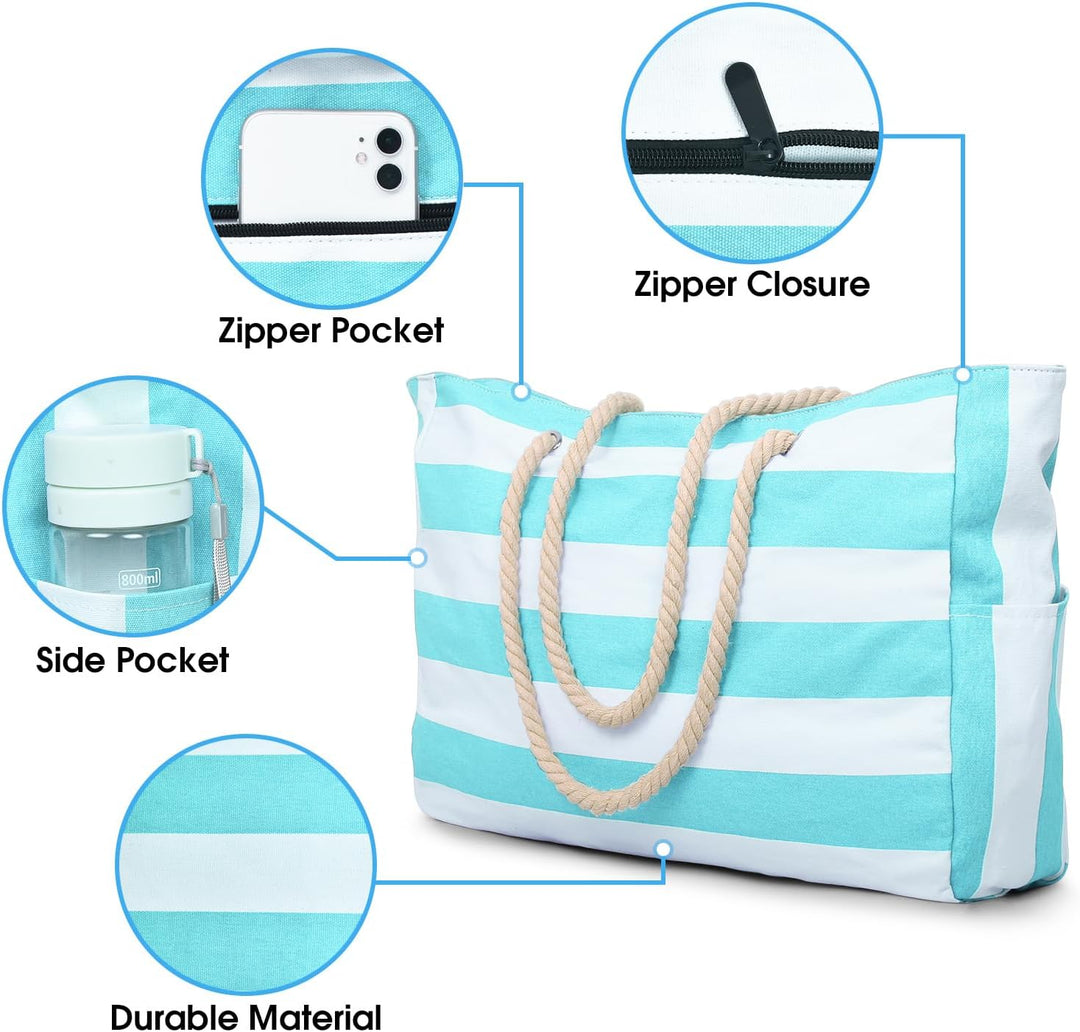 Waterproof large tote bag for women, ideal for daily commutes, work, and errands.