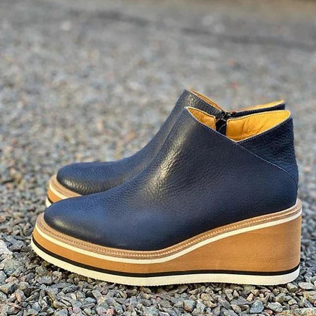 Everyday women's shoes: durable, waterproof orthopedic ankle boots, excellent for fall & winter comfort.
