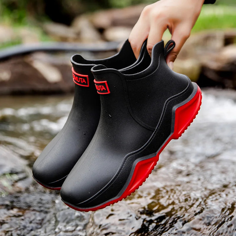 High-performance women's waterproof slip-on boots, excellent for outdoor use.