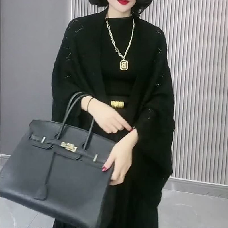 Elegantly designed women's knit short shawl cardigan, perfect for beach or casual wear.