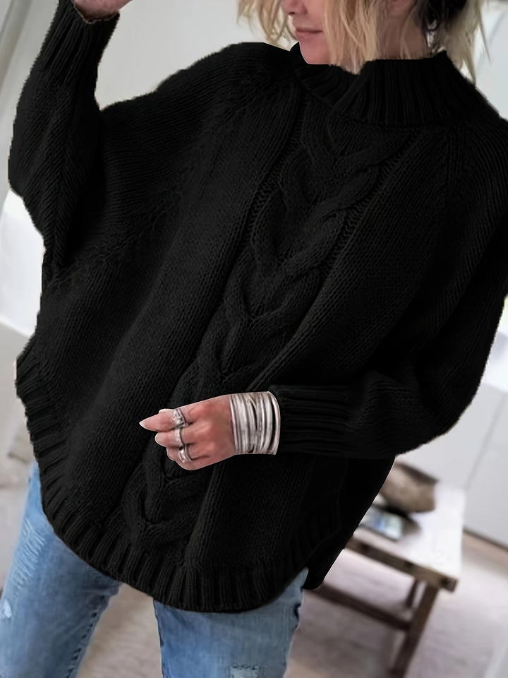 Oversized Wren women's patterned sweater with a relaxed fit & soft feel, perfect cozy fall fashion.